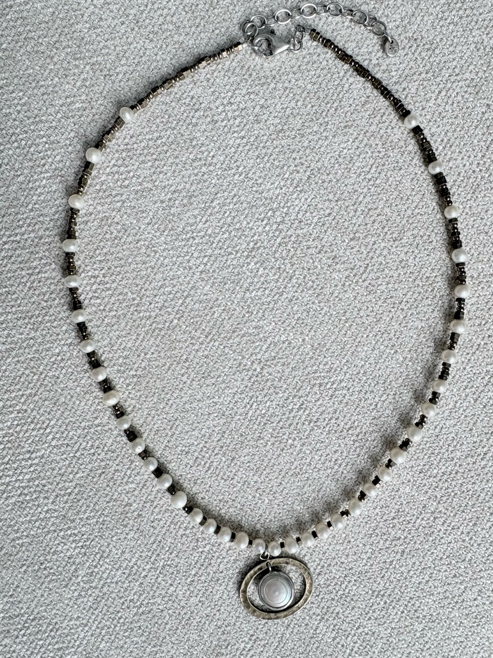 Silpada N1894 Pearl & Brass Go Coastal Necklace